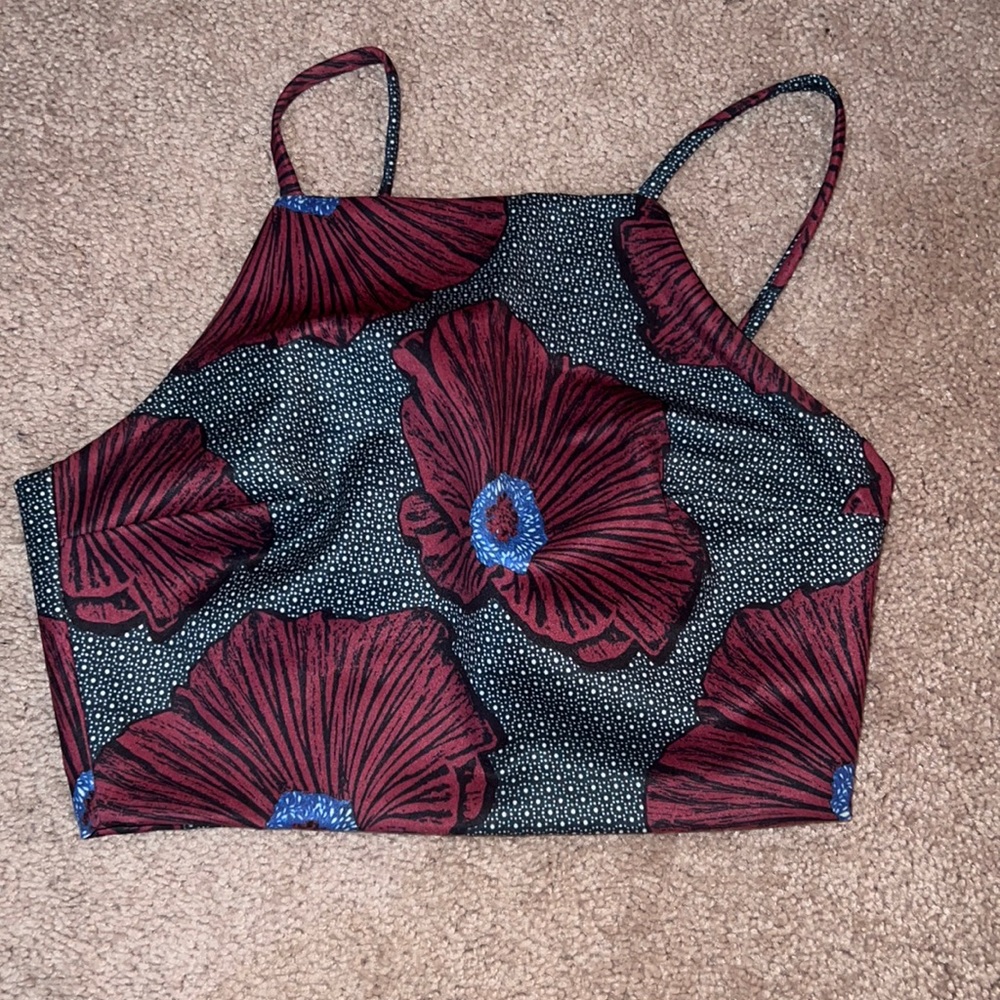 Topshop Floral Crop Top 2